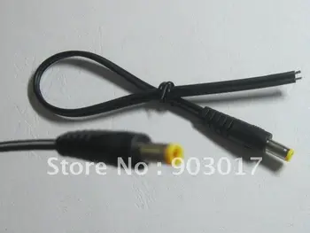 

30 pcs DC Power Plug Male Connector 5.5x2.1mm With Cord Cable 25cm 18AWG