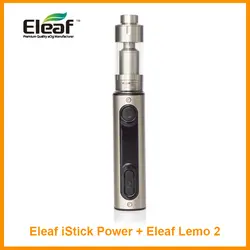 Оригинал eleaf istick питания/ipower 80 Вт tc mod встроенный 5000 мАч батареи и eleaf lemo 2 распылитель 3.8 мл жидкость 510 нить