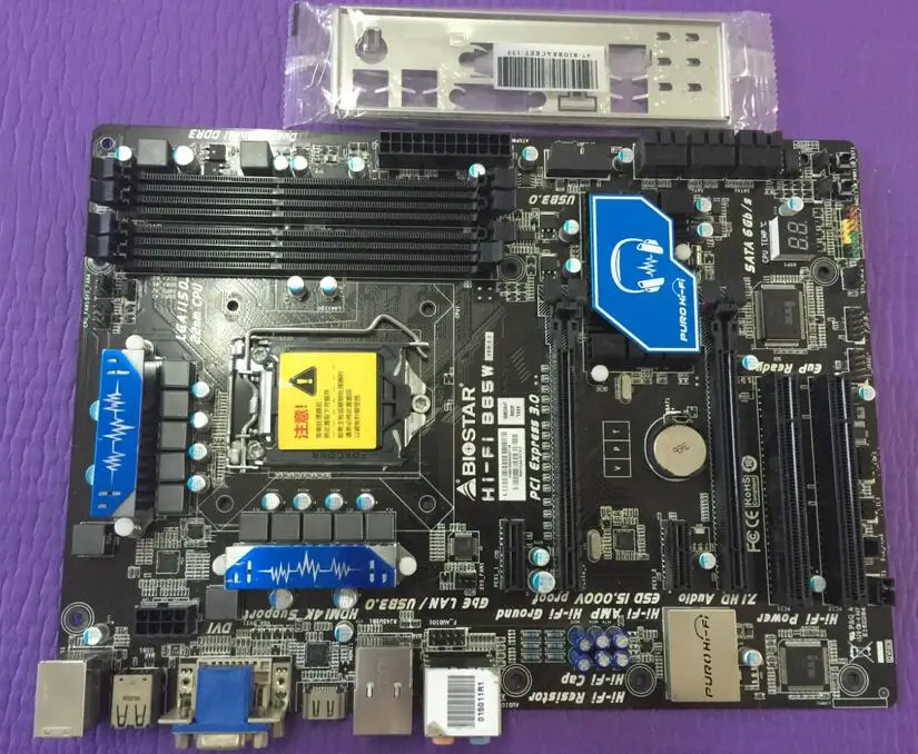 

Free shipping original motherboard for BIOSTAR Hi-Fi B85W LGA 1150 DDR3 motherboard