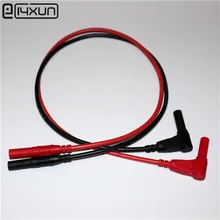 1 пара 1 метр 4 мм разъем типа "банан" тестовая линия, 1000 мм 0,9 кв Ультра-мягкий силиконовый кабель подходит для тестирования расширения мультиметра