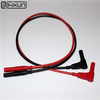 

1pair 1 metre 4mm banana plug test line,1000mm 0.9 sq Ultra soft silicone cable suitable for multimeter extension testing