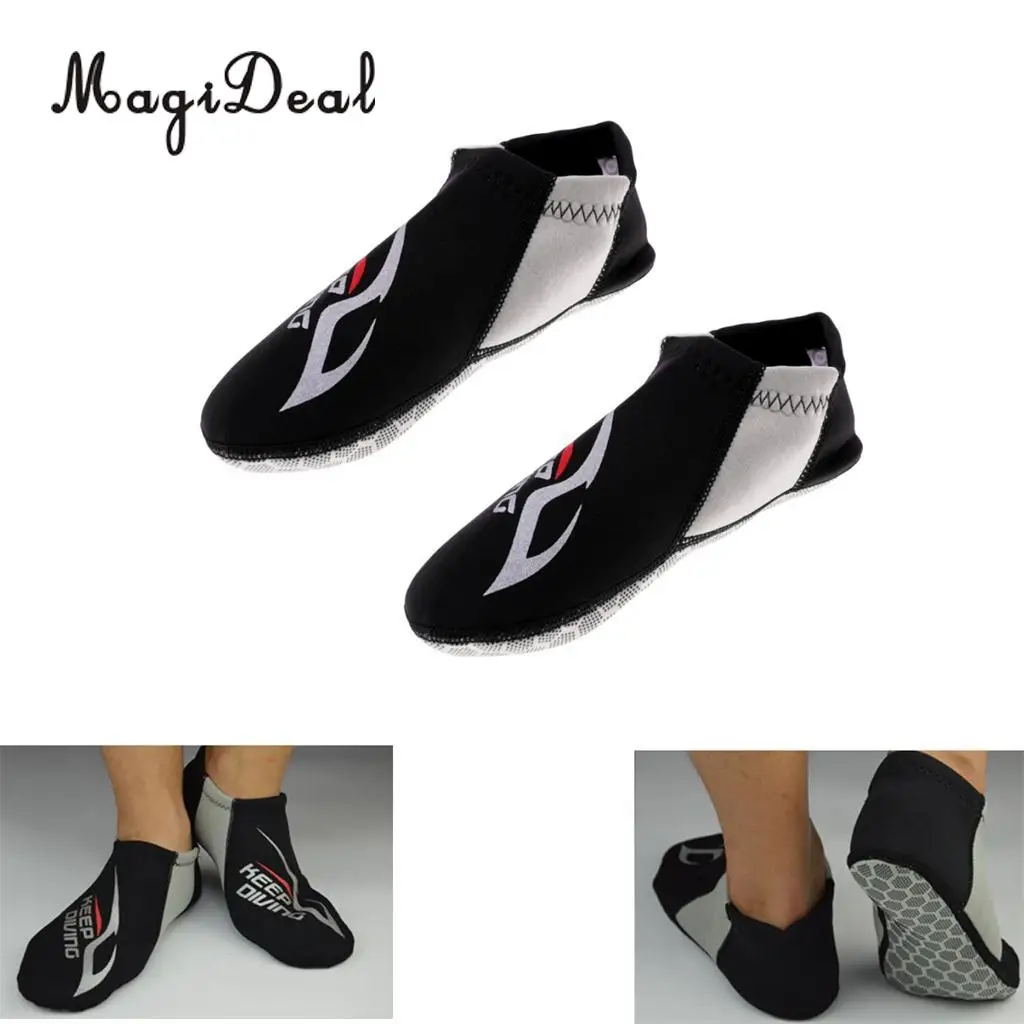 MagiDeal Adult Men Women Non-slip 3mm Neoprene Aqua Socks Swim Surf Beach Scuba Diving Water Sports Wetsuit Shoes Boots Fins