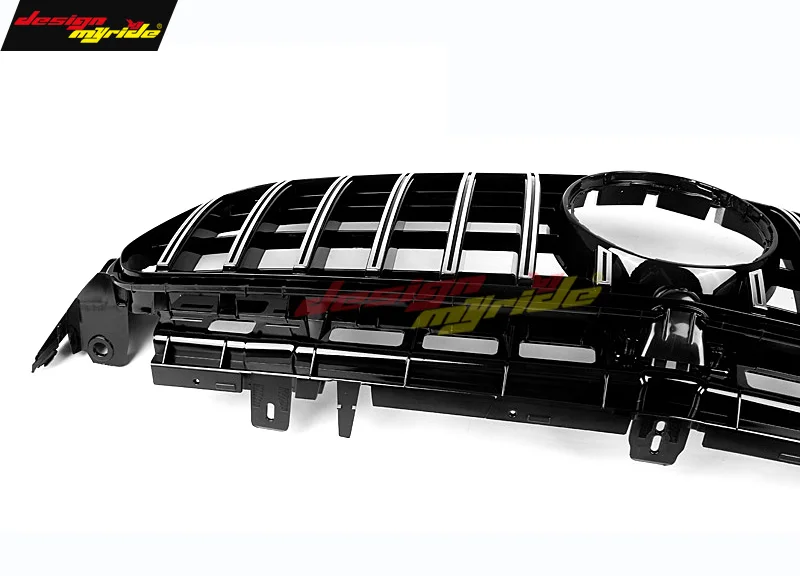GT R стиль решетка W213 Спорт E63AMG вид ABS серебро с камерой для Mercedes E класс E200 E250 E300 E350 грили без знака 16