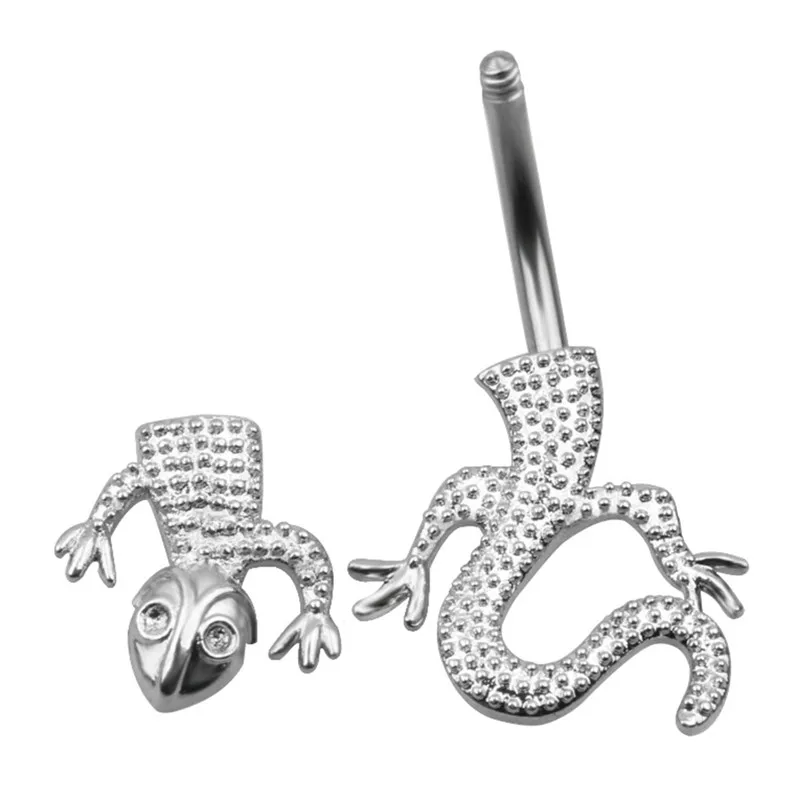 

Lizard Belly Piercing Earrings Stainless Steel Belly Button Ring Body Piercing Jewelry Navel Piercing