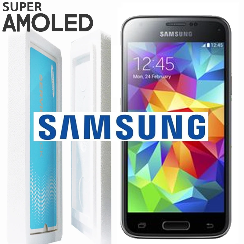 

ORIGINAL 4.5'' SUPER AMOLED LCD for SAMSUNG GALAXY S5 Mini G800 G800F G800H Touch Screen Digitizer + Home Button