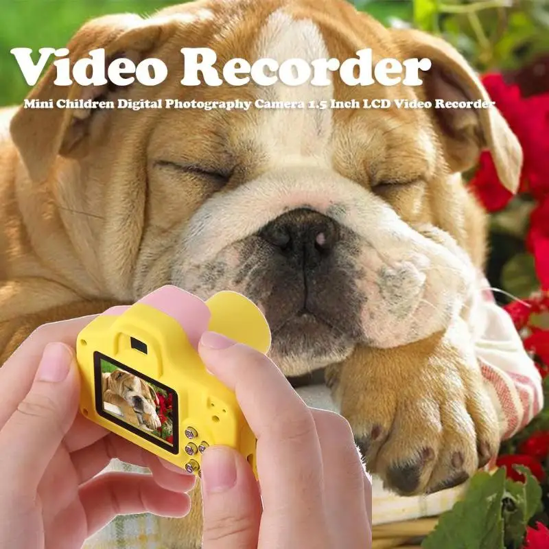 VKTECH Children Digital Photography Camera Kids Mini 1.5 Inch LCD Video Recorder DVR Camcorder 32G TF Card Education Camera Toy