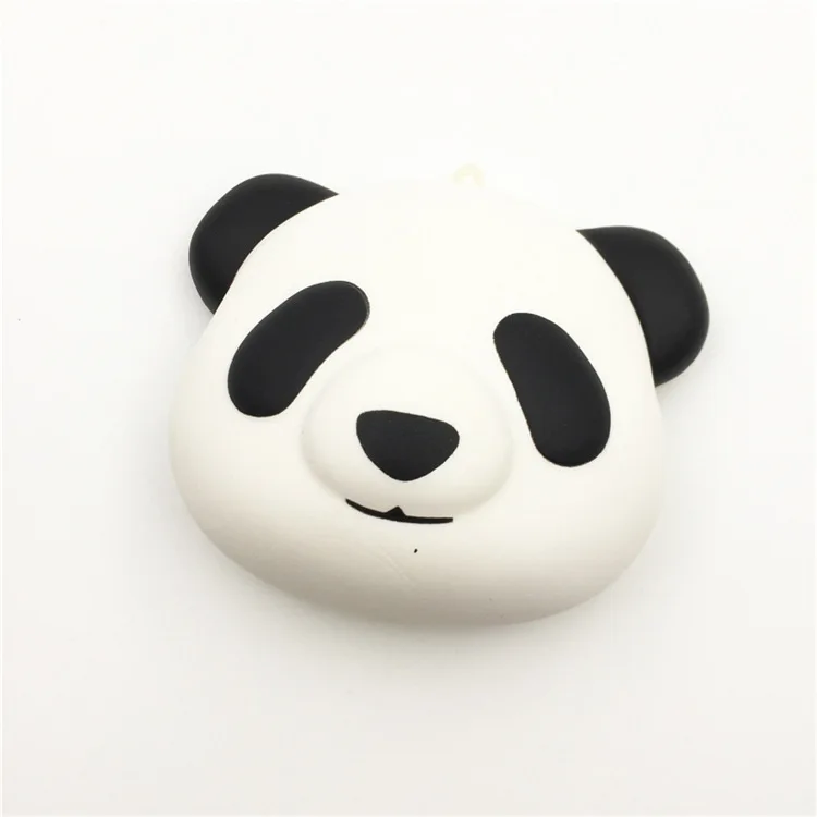 Kawaii Jumbo Мягкая панда голова телефон ремни Мягкий медленно поднимающийся панда лицо кулон мягкий ребенок Забавный сжимать игрушки для