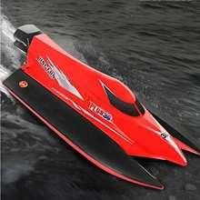 Скоростная лодка с дистанционным управлением, гоночная лодка с зарядкой 2,4G, высокоскоростная Конкурентная лодка, модельная электрическая детская яхта, подарок