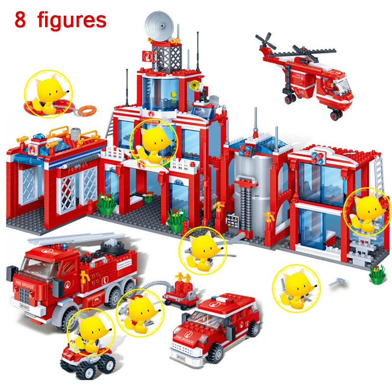 Aliexpress.com : Buy 60110 Fire Station Brick Set Fireman