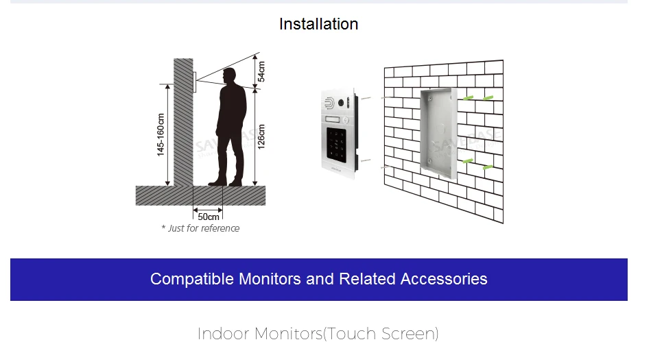 HOMSECUR BC071-S открытый камера с паролем и картой IC доступа для HDK серии видео телефон двери системы