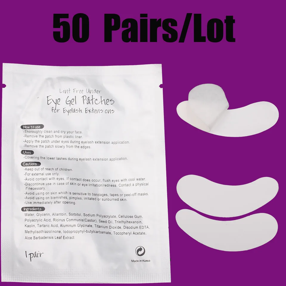 

50pairs/lotEyelash Extension Paper Patches under the Eyelash Eye Pad Application Makeup Tools Lashes Eye Pads with Freeshipping