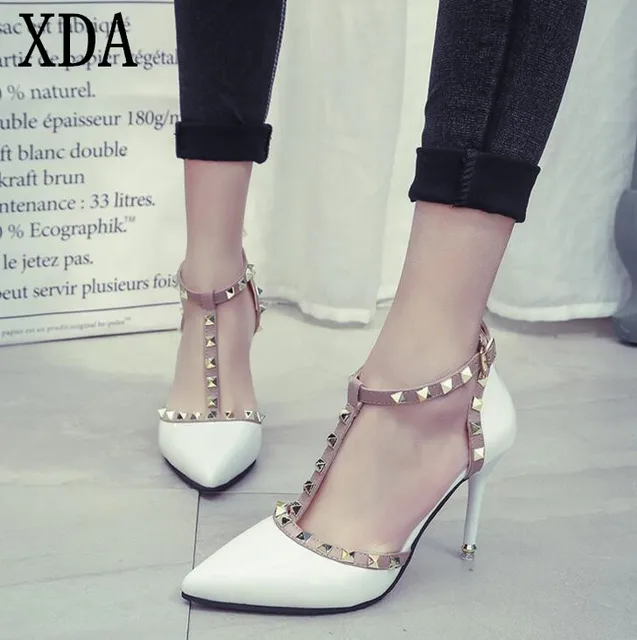 xda new woman high heels shoes ladies sexy pointed