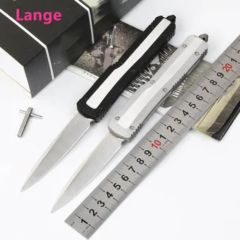 

Lange Made Dark Element D2 blade aluminum handle camping survival outdoor EDC hunting Tactical tool dinner kitchen knife