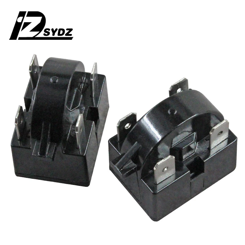 Pins 15 Ohms Refrigerator Ptc Starter Relay Black Compressor Relay
