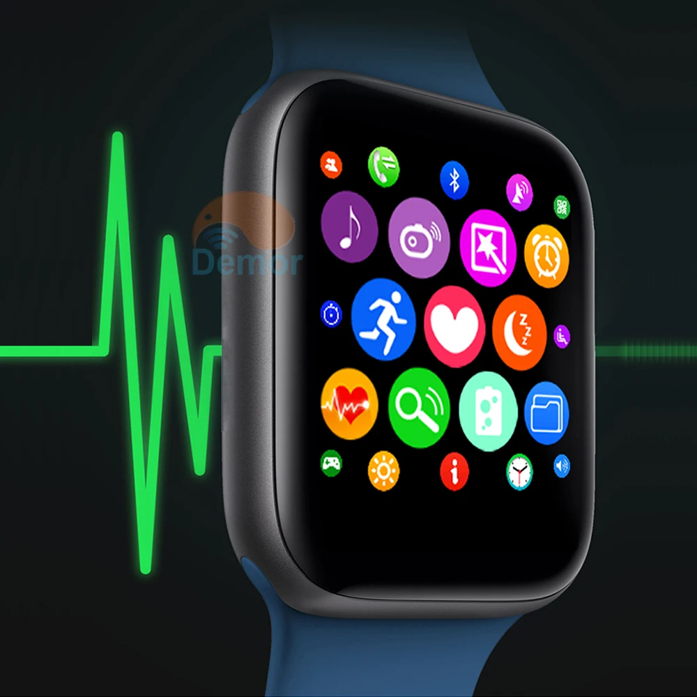 

DEMOR IWO 8 Smart Watch Series 4 44mm Case Connect Men Women Smartwatch for Apple iOS iPhone Samsung Xiaomi Huawei Android Phone