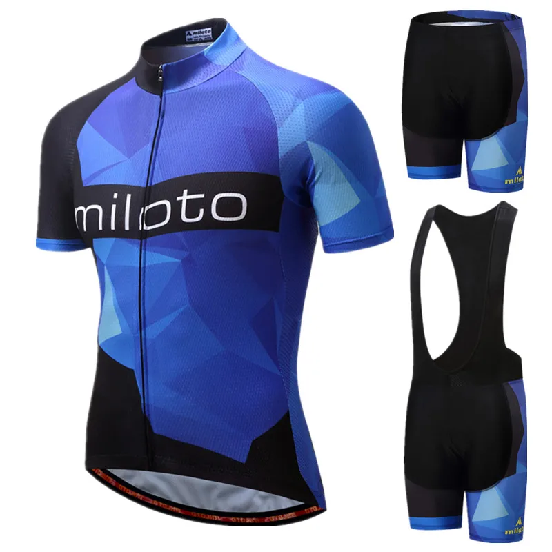 Miloto 2019 Team Cycling Clothing Men Summer Pro Mountain Bike Ropa Ciclismo Road Bicycle Wear Short Jersey Set | Спорт и