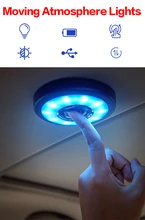 

Reading Light Led Magnet Ceiling Light Universal USB Rechargeable Lamp three-color night light Atmosphere lamper Safe home Car