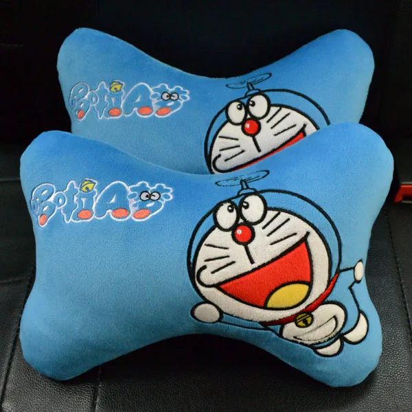 Doraemon автомобиль плюшевая подушка покрытие ремня безопасности зеркало заднего вида ручка ручного тормоза бумажное полотенце коробка для салфеток автомобиль Интерьер мягкая игрушка