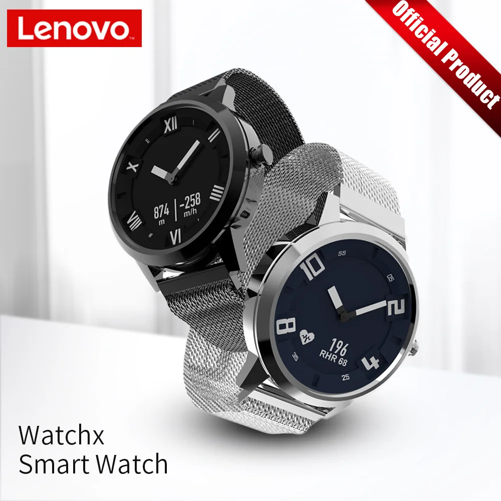 Цена Lenovo Watch X механические смарт часы OLED экран сапфировое стекло умные часы 45 дней в режиме ожидания 80 м водонепроницаемый монитор сердечного ри...