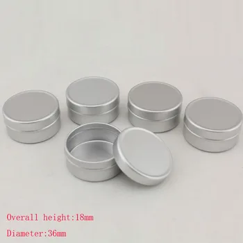 

50pcs/lot 10g Aluminum Cosmetic Jar Cream Empty Bottle Cream Containers Jars Aluminum Pill Box Small Aluminum Pill Containers
