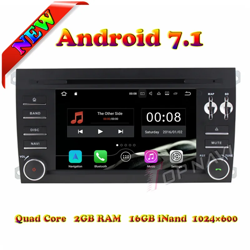Cheap Topnavi Quad Core Android 7.1 Car DVD Player for Poesche Cayenne 2003 2004 2005 2006 2007 2008 2009 2010 Radio GPS Navigation 10