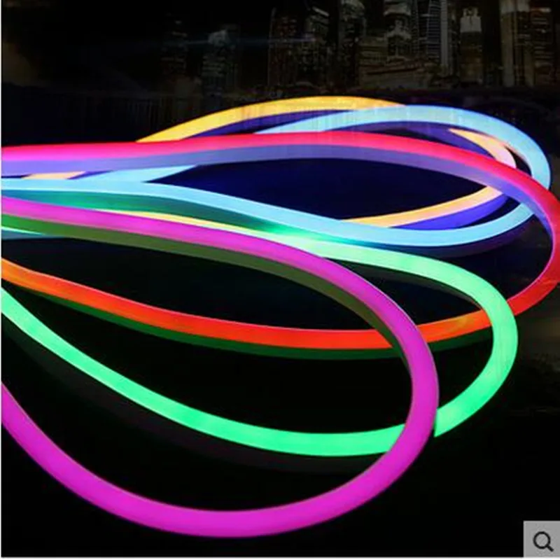 10M mini RGB Neon flex,72pcs 5050SMD/m color changing led neon tube