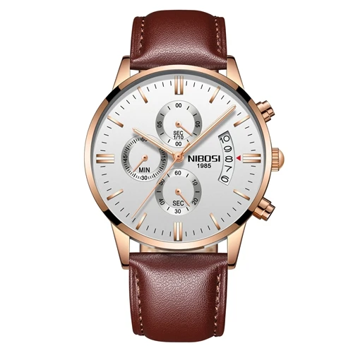 NIBOSI часы мужские наручные Для мужчин часы лучший бренд Для мужчин модные часы военные кварцевые наручные часы Hot часы мужской спортивный мужские часы - Цвет: K
