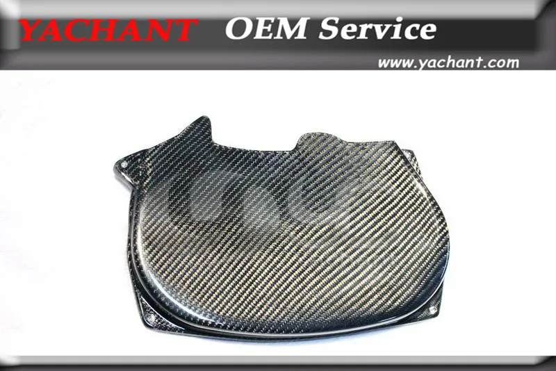  Car Styling Carbon Fiber Cam Gear Belt Cover Fit For 1996-2005 Evolution Evo 4 5 6 7 8 4G63 CT9A En