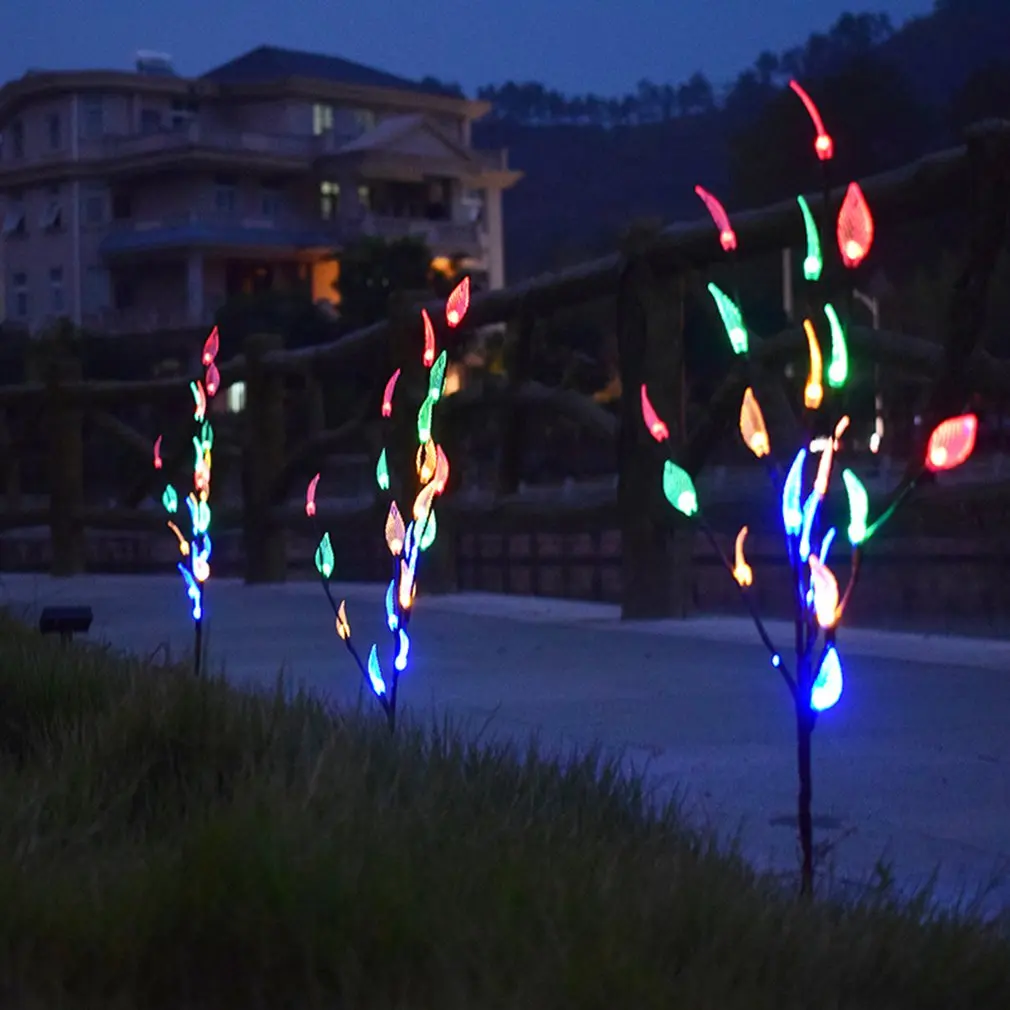 

Solar Leaf Lawn Light Tree Tree Garden Garden Led Light String Solar Garden Light Outdoor Led Light