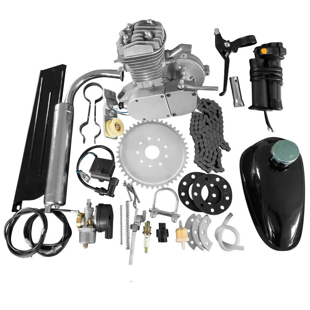 Новый 80cc 2 тактный комплект для двигателя DIY моторизованный велосипед беговел