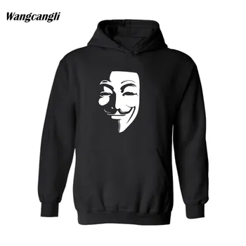 

2020 V for Vendetta Hero Mask Fashion Sweatshirt Hoodies Men and Pullover Hoodie Sweatshirts Men Outerwear Winter Jacket Coat