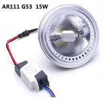 12 V G53 GU53 затемнения светодиодный AR111 встроенный Точечный светильник 15 W 220 V светодиодный AR111 свет ES111 Светодиодный прожектор AC85-265V