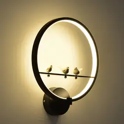 18 Вт Современные Настенные светильники арт-птица Nordic Творческий для гостиной прикроватная тумбочка для спальни освещения кронштейн
