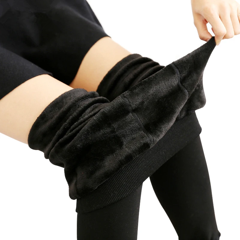 NORMOV Women Warm Winter Leggings Warm Velvet Pants