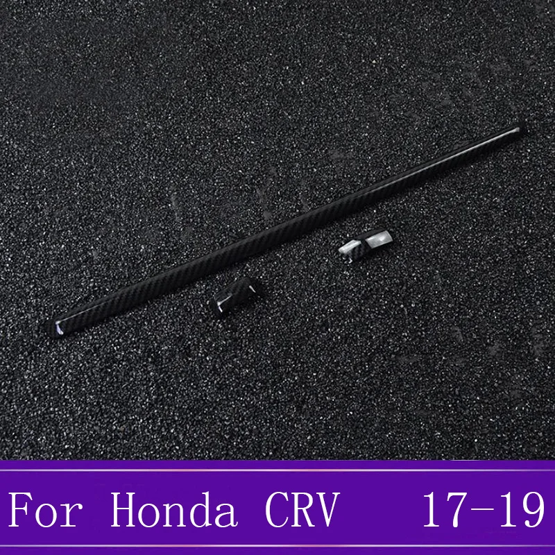 

ABS Carbon Fiber Central Control The Trim Strip Interior Decoration Auto Accessories Fit For Honda CRV CR V 2017 2018 2019