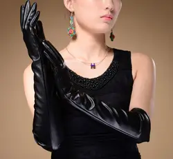 Модные элегантные Для женщин Искусственная кожа Прихватки для мангала из мягкой искусственной кожи руки длинные Прихватки для мангала