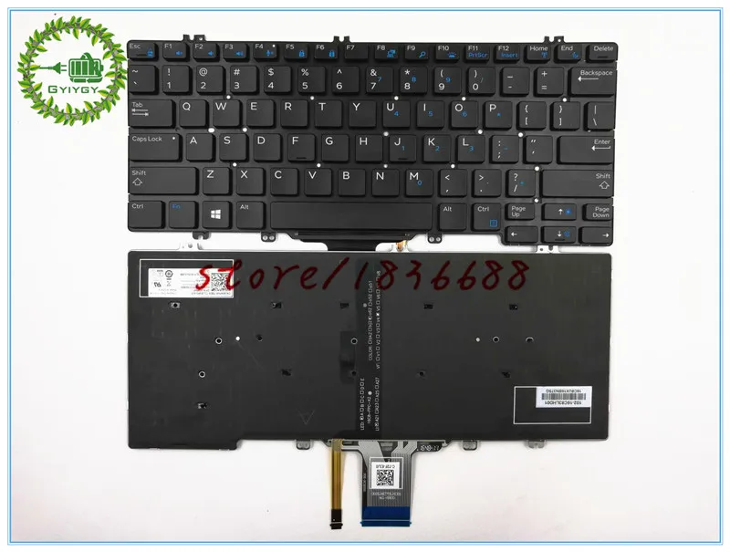 Клавиатура GYIYGY для DELL Latitude E7280 5280 E7285 E5285 с подсветкой|Клавиатуры замены| |