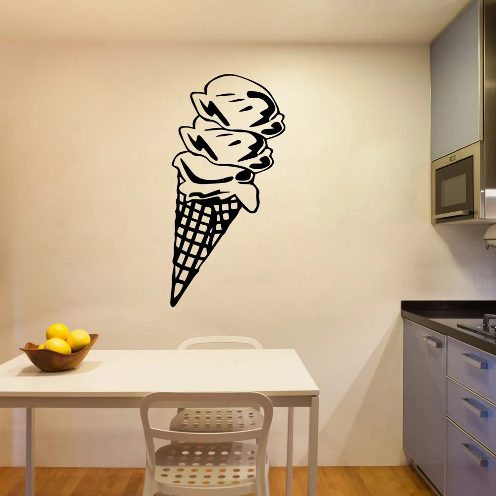 Excellent ice cream Vinyl Wallpaper Art Decal For Kitchen Room ice cream Wall Stickers Window Decor Excellent ice cream Vinyl Wallpaper Art Decal For Kitchen Room ice cream Wall Stickers Window Decor