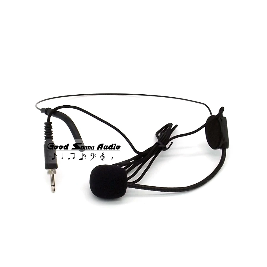 شحن مجاني 3.5 ملليمتر برغي الموضوع التوصيل العصابة مايك المكثف mic سماعة headworn ميكروفون ل اسلكي bodypack الارسال