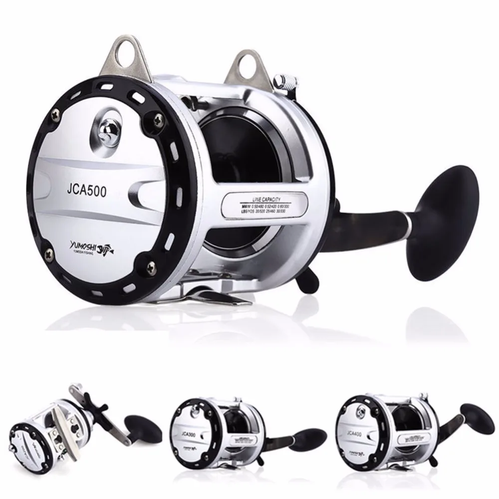 

yumoshi Metal Spinning Fishing Reel 12+1BB Ball Bearings Drum Fishing Reel Bait Casting Wear-resisting Boat/Ocean Fishing Wheel
