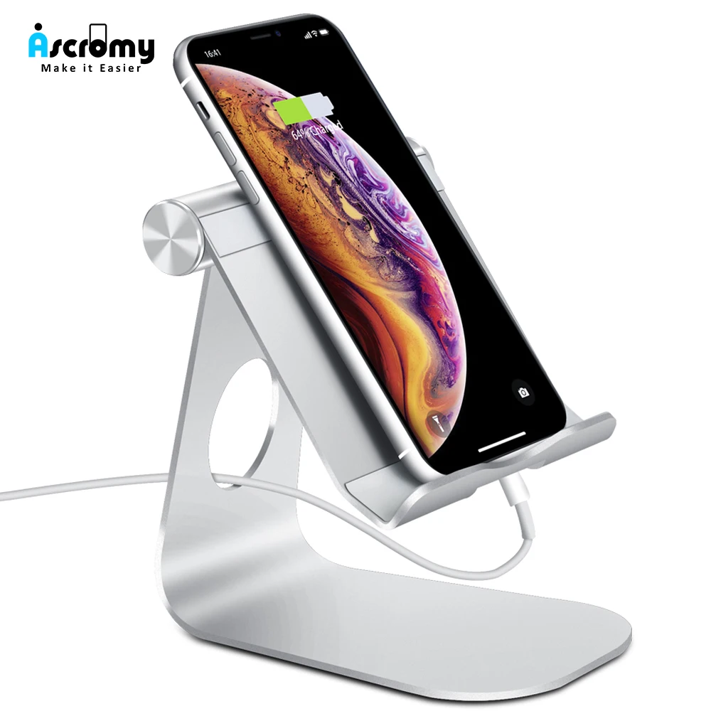 Ascromy Регулируемая подставка для планшета iPad Pro 2018 Алюминиевая Подставка iPhone Air mini