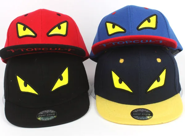 

3-7 years old Kid's Gengar Snapback Hat Baseball Cap Hip Hop Haunter Hat cotton sun hat ambroidered cap