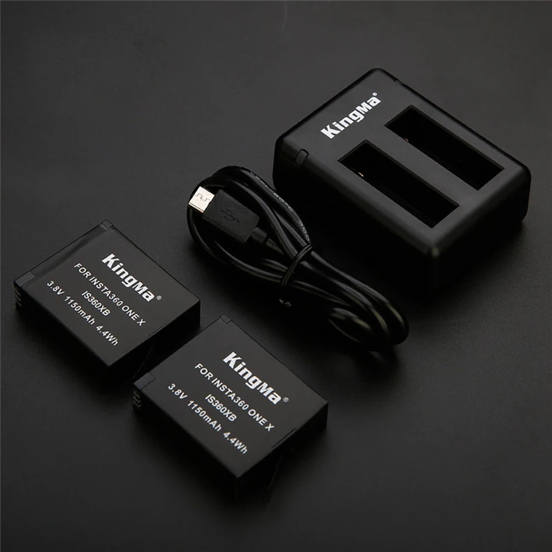 Новое поступление Insta360 One X 1150mAh заряжаемый 2 шт аккумулятор + Micro/Type C порт двойное