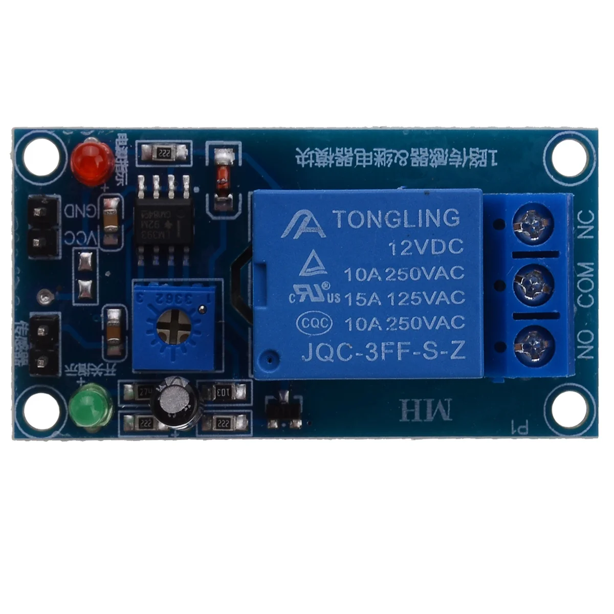 Durable DC 12V Blue Soil Moisture Sensor Controller Relay Module Soil Humidity Sensor for Garden Automatic Watering N8C0
