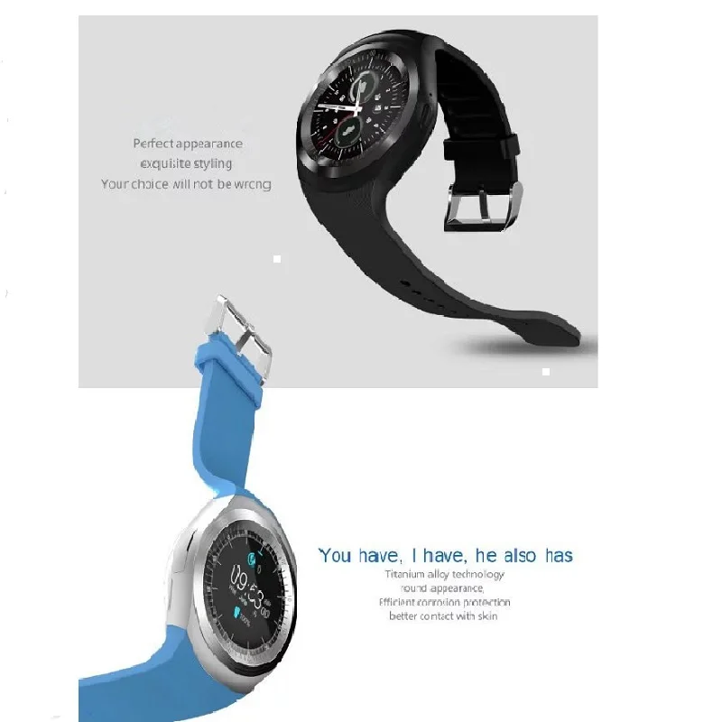 Завод 2G Smartwatch 1,22 дюймов полный круглый дисплей sim один nano sim Bluetooth SM01 Смарт часы без камеры