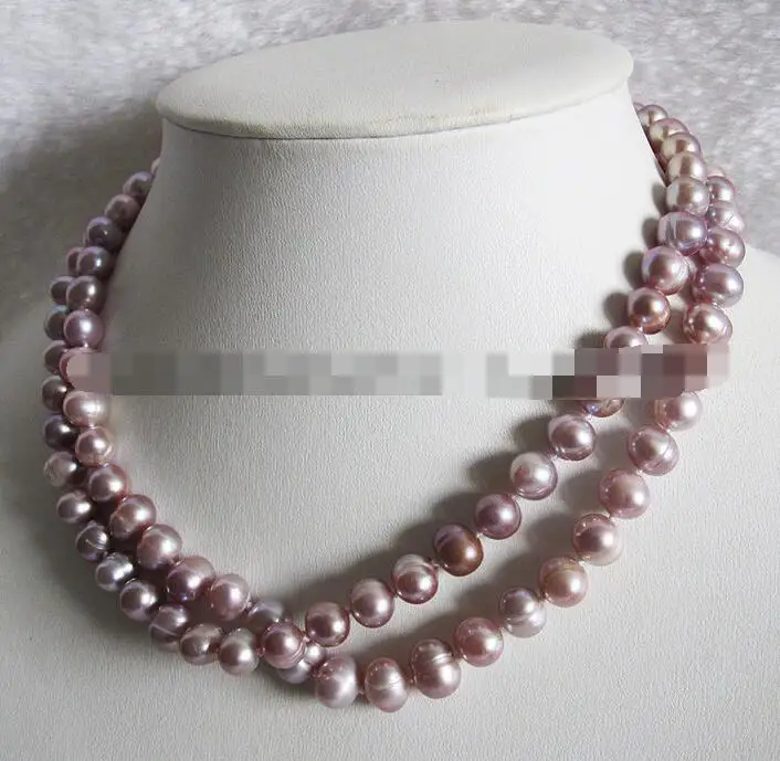 

3286 Lavender Freshwater Pearl Necklace Natural Color Fashion Jewelry