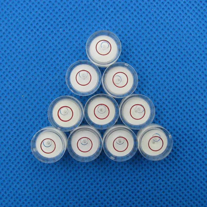 (100 Pieces/Lot) 13.8*8mm Round bubble level Circular bubble level