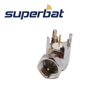 Superbat 5X F разъем коаксиальный через отверстие прямоугольная печатная плата крепление