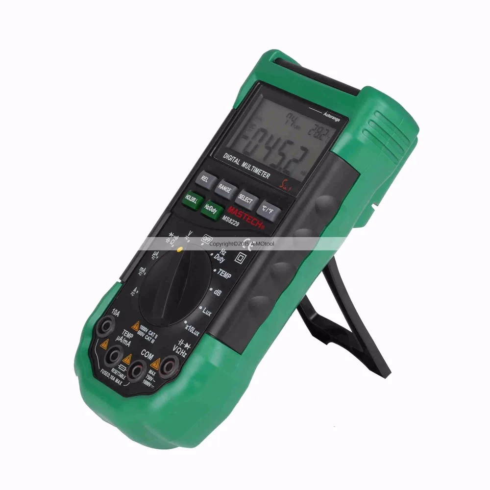 MASTECH MS8229 Авто Диапазон ЖК подсветка цифровые мультиметры (DMM) с освещением шума
