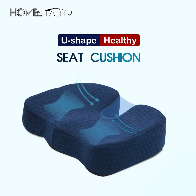 Ортопедическое кресло Memory Foam Coussin эргономичная подушка для сидения при геморрое